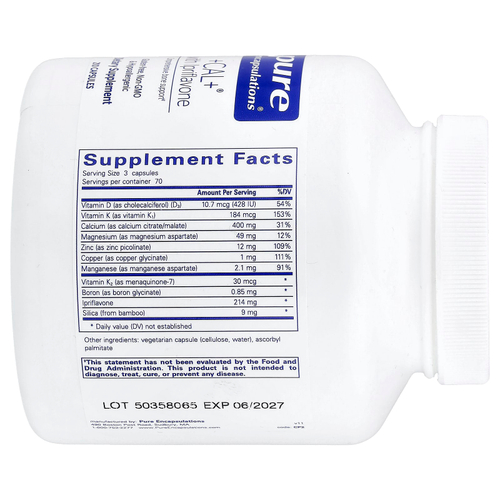 Pure Encapsulations, +Cal+® с иприфлавоном, 210 капсул