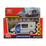 Модель ин. мет. "Mercedes-Benz Sprinter полиция" 14см, открыв. двери, в коробка (Технопарк)