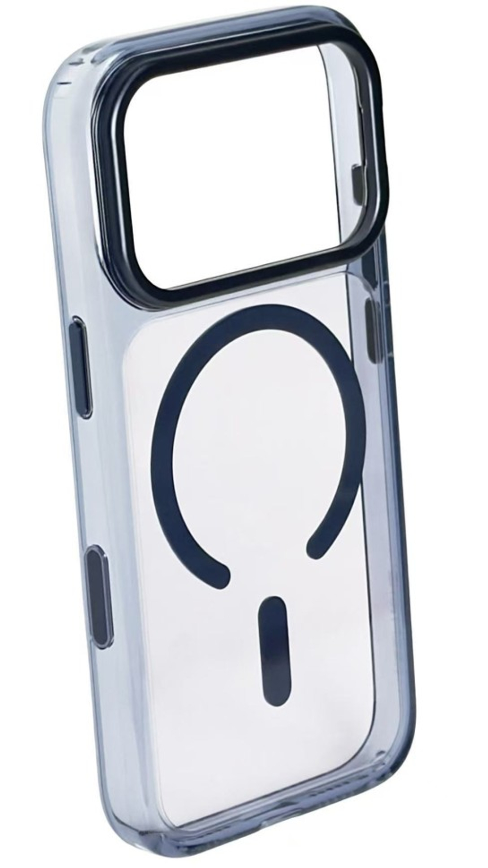 Накладка для i-Phone 17 Pro Keephone Magicam MagSnap с подставкой сине-прозрачный