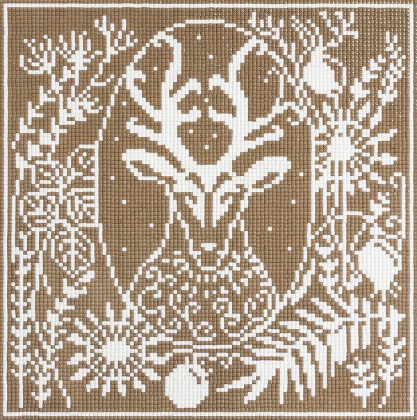 Алмазная (кристальная) мозаика Фрея, Олень, 24,5х24,5 см