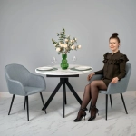 Стул Bradex Home Frida серо-синяя рогожка