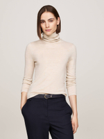 Хлопковый гольф Tommy Hilfiger - бежевый(WW0WW43098)