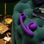 Вибратор для двойной стимуляции SVibe Snail CURVE фиолетовый