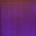 Гирлянда для дома ЗАНАВЕС «Magnificent» ш3* в2,8 м 280 ламп LED, прозрачн.пров, более 8 реж, с пультом Д/У на подвесах, IP-20, RG/RB (USB)