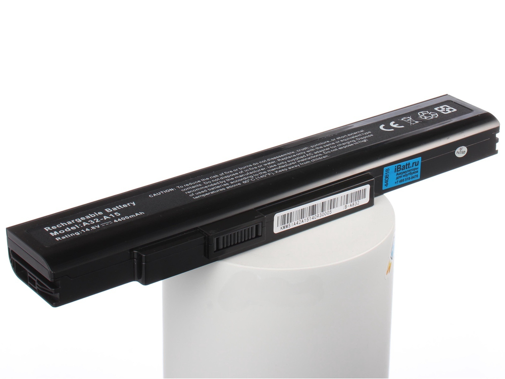 Аккумулятор iBatt 4400mAh, для A32-A15 A42-A15 A41-A15 CS-MD9776NB A42-H36 iB-A832 11-1832 FMVNB218