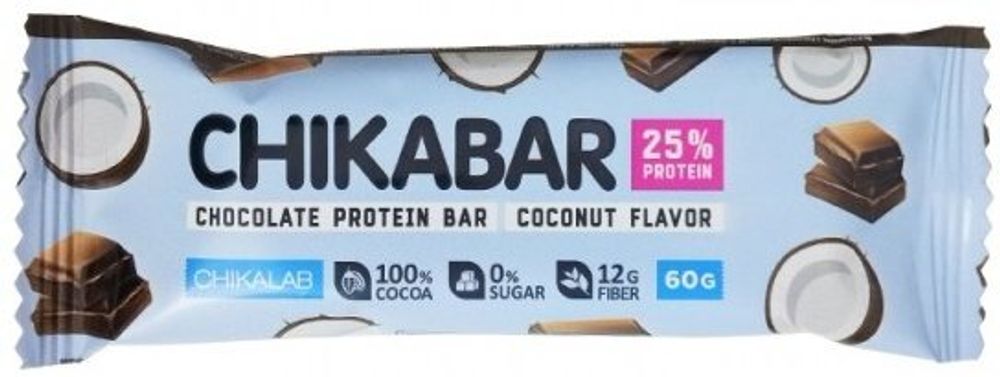 Батончик глазированный CHIKLAB кокос 60гр
