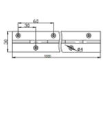 Петля рояльная 1,75 цинк (25шт)