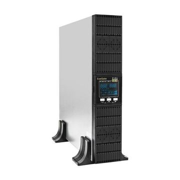 Источники бесперебойного питания (UPS, ИБП) ExeGate EX296960RUS, ИБП On-line ExeGate PowerExpert ULS-575-10kVA.LCD.AVR. T.USB.RS232.SNMP.2U (10000VA/10000W, On-Line, PF=1, LCD, клеммы, RS232,