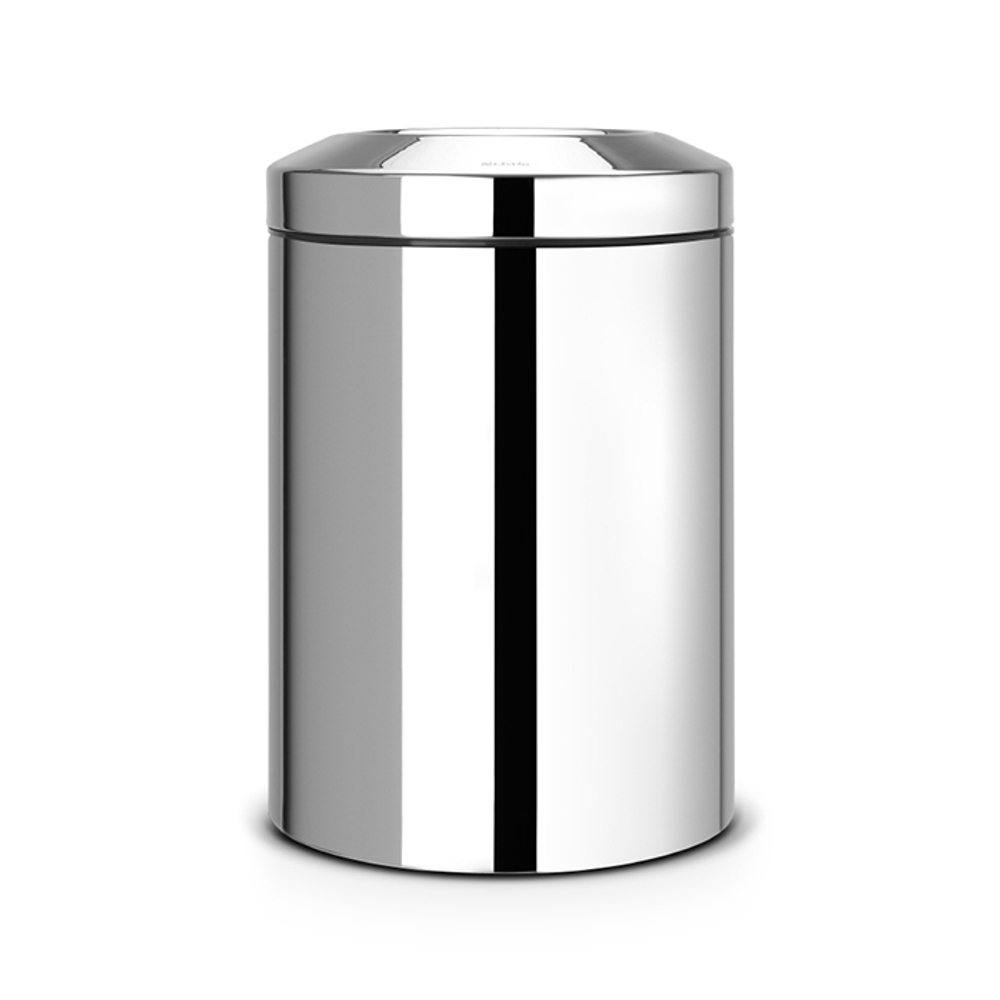 Несгораемая корзина для бумаг 15л Brabantia Стальной полированный
