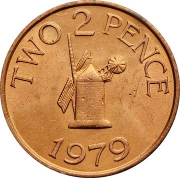 2 пенса 1979 Гернси