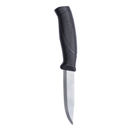 Нож Morakniv Companion, универсальный/туристический, нержавеющая сталь, 104мм, чёрный
