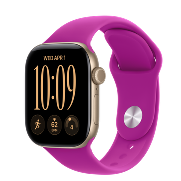 Умные часы Apple Watch Series 12 GPS + Cellular 42mm Lightgold Aluminum Case with Magenta Sport Band S/M