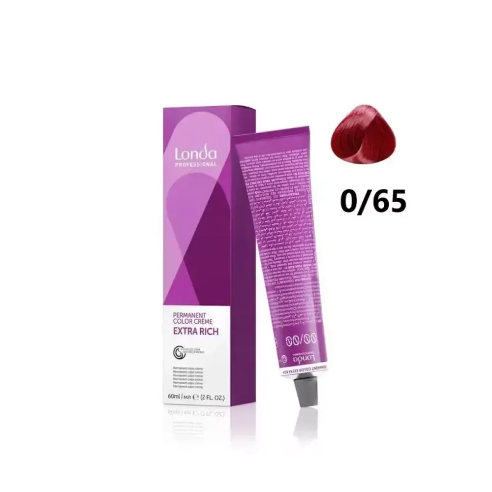 Londa Color стойкая крем-краска, 0/65 фиолетово-красный микстон, 60мл