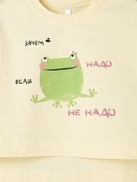 Футболка укороченная "Лягуха"