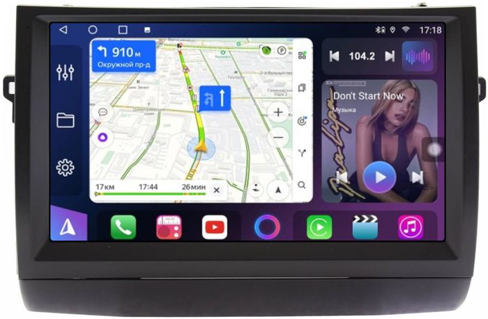 Магнитола для Toyota Prius 20 2003-2011 (вниз, с JBL) - FarCar S500-TS20 монитор 9.5" 2K QLED на Android 14, Быстрейшая, CarPlay, 4G SIM-слот