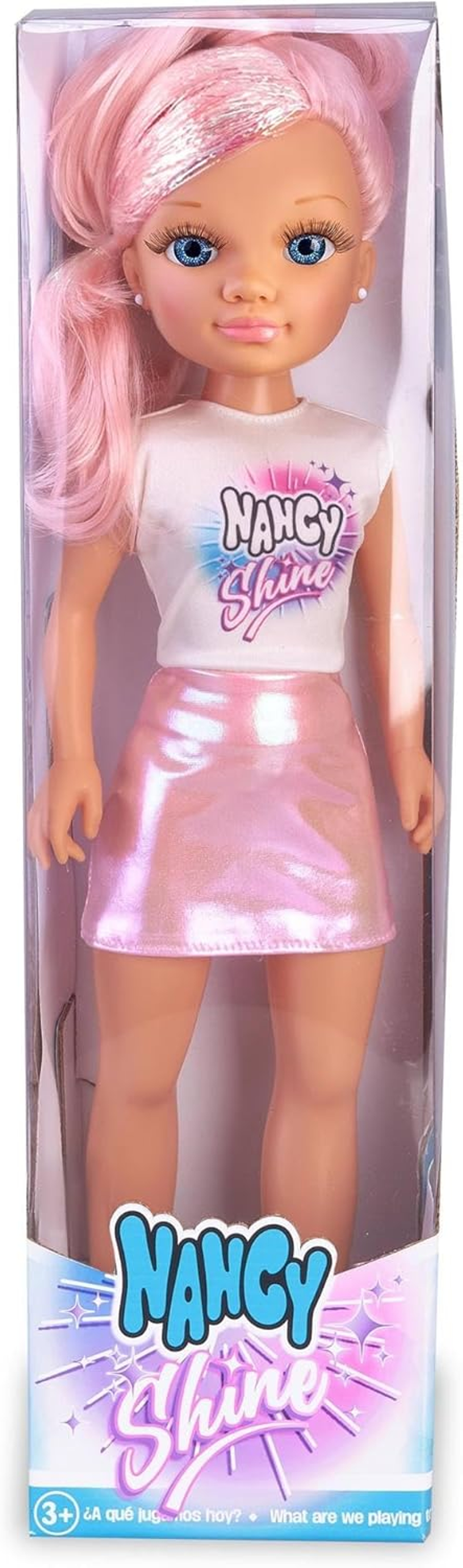 Кукла Nancy Shine Pink с розовыми волосами, 40см