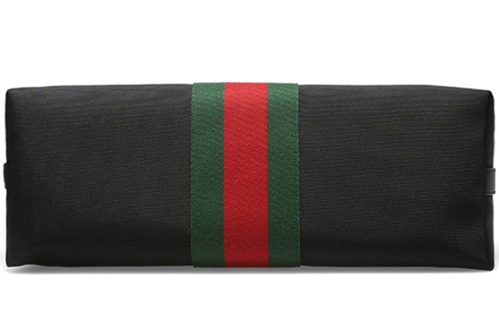 GUCCI Leather Canvas With Leather Canvas Bag, Tote Bag, Shopping Bag, Crossbody Bag, Handbag Large Men"s Black