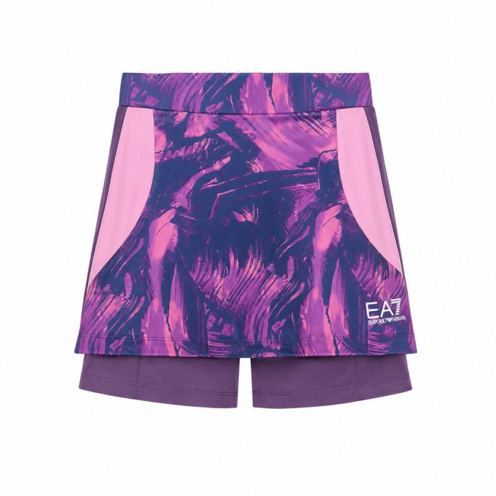 Женская теннисная юбка EA7 Woman Jersey — fancy iris orchid