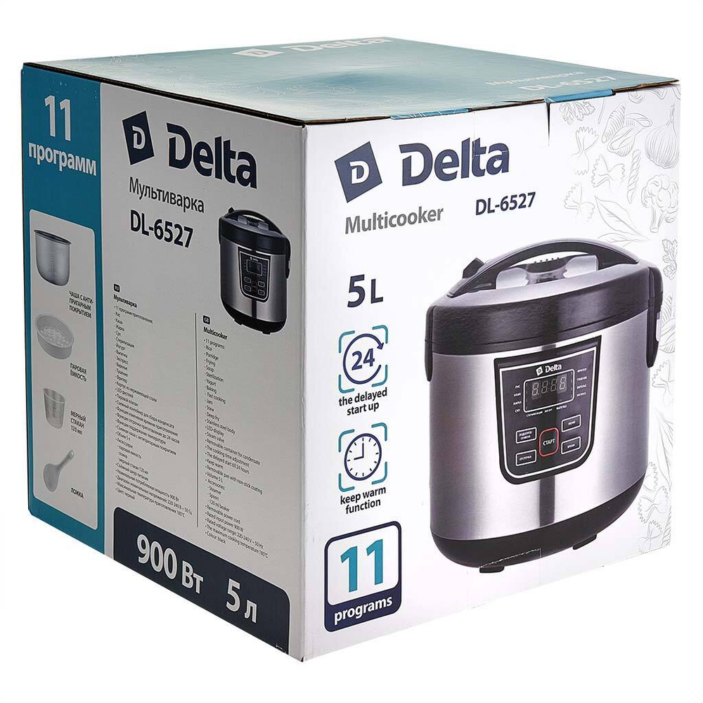 Мультиварка DELTA DL-6527 черная