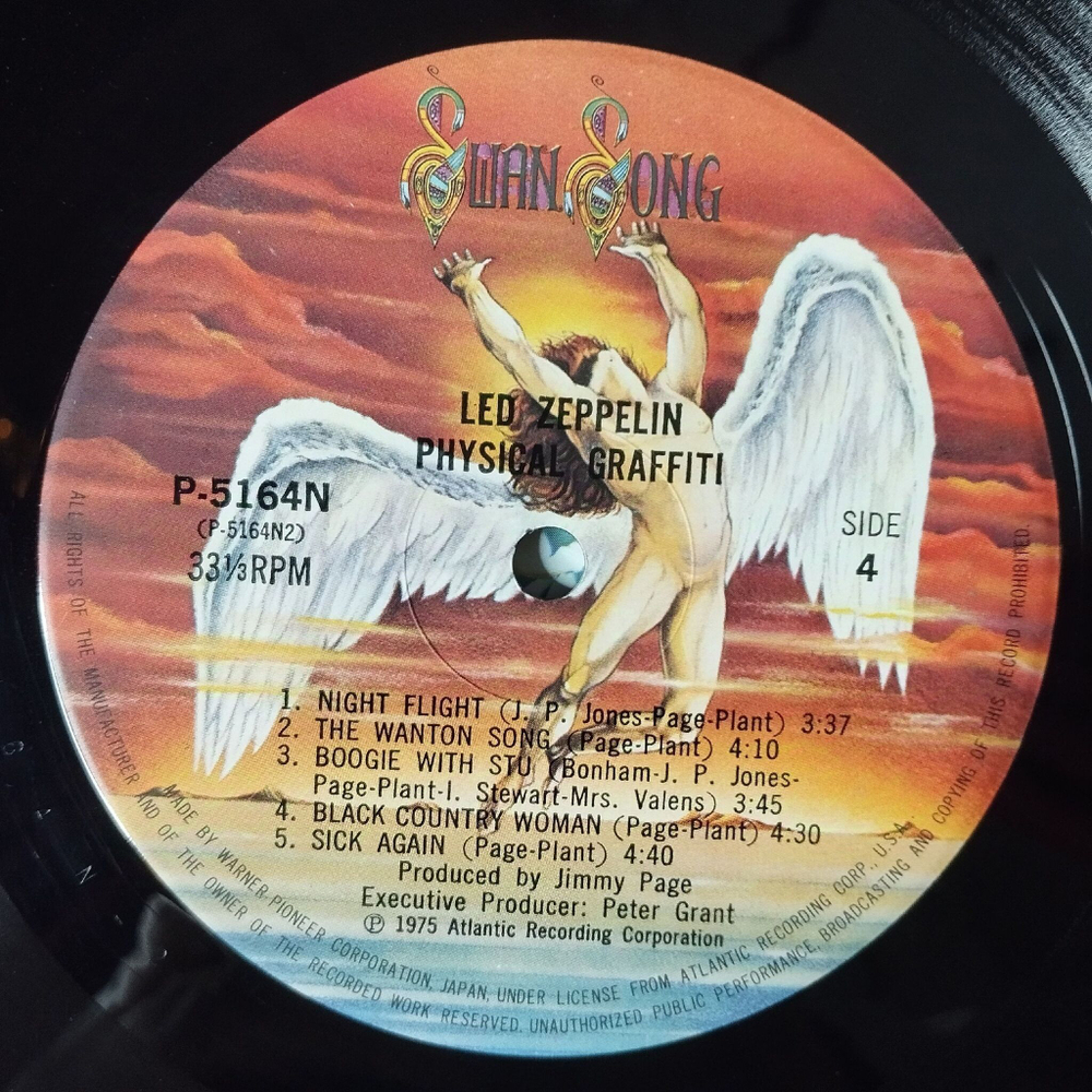 Винтажная виниловая пластинка LP Led Zeppelin Physical Graffiti (Japan 1975) (Obi) Kashmir