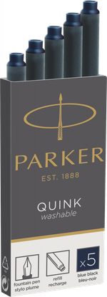Картридж Parker с чернилами для перьевой ручки Z11, упаковка из 5 шт., цвет: Blue-Black
