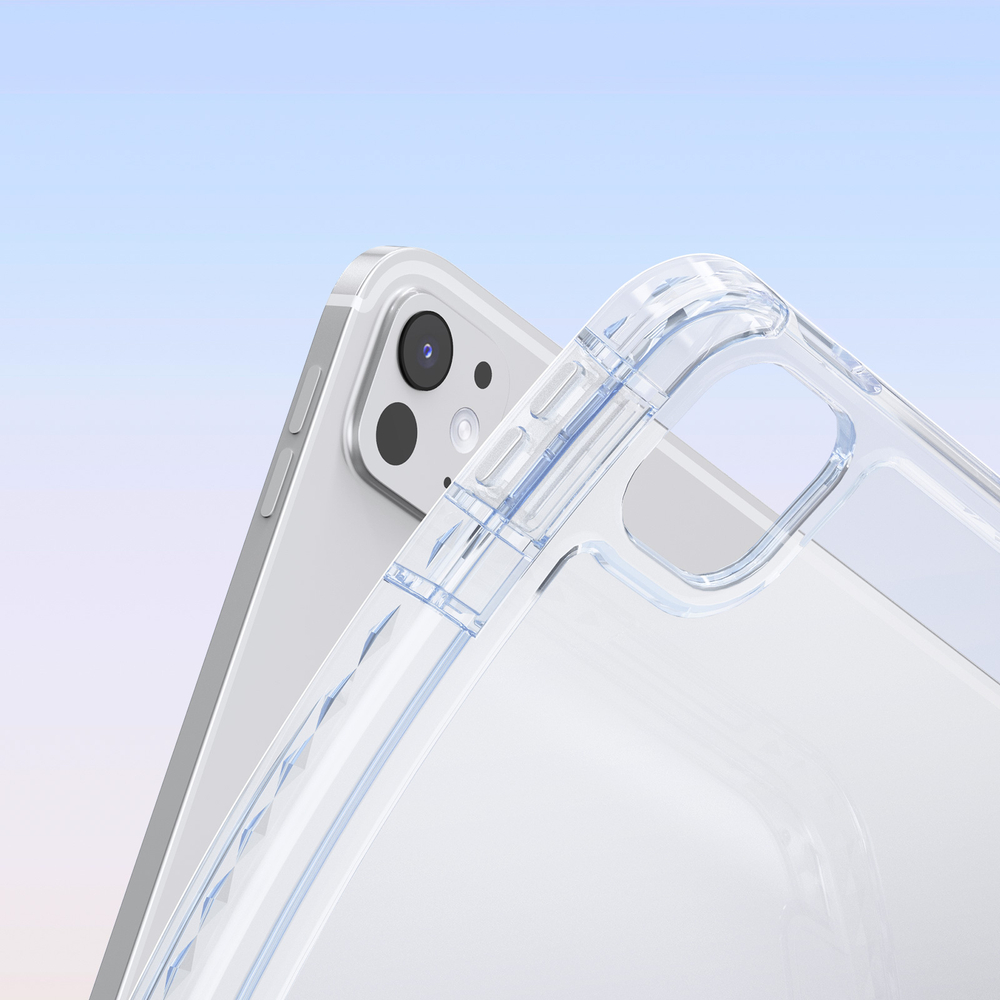 Чехол книжка зеленого цвета от Dux Ducis для Apple iPad Pro 13 с 2024 года, серия Unid Series Case, с держателем Apple Pencil и функцией автоматического перехода в спящий режим