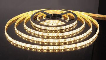 Светодиодная лента 5050/60 LED 14.4W IP65 [белая подложка] тёплый белый свет (блистер 5м) Elektrostandard