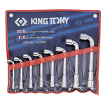Набор торцевых Г-образных ключей, 8-19 мм, 8 предметов KING TONY 1808MR