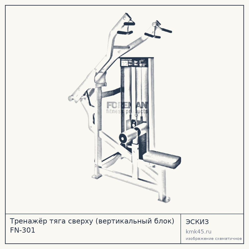 Тренажёр тяга сверху (вертикальный блок) FN-301 — от 371 000 ₽