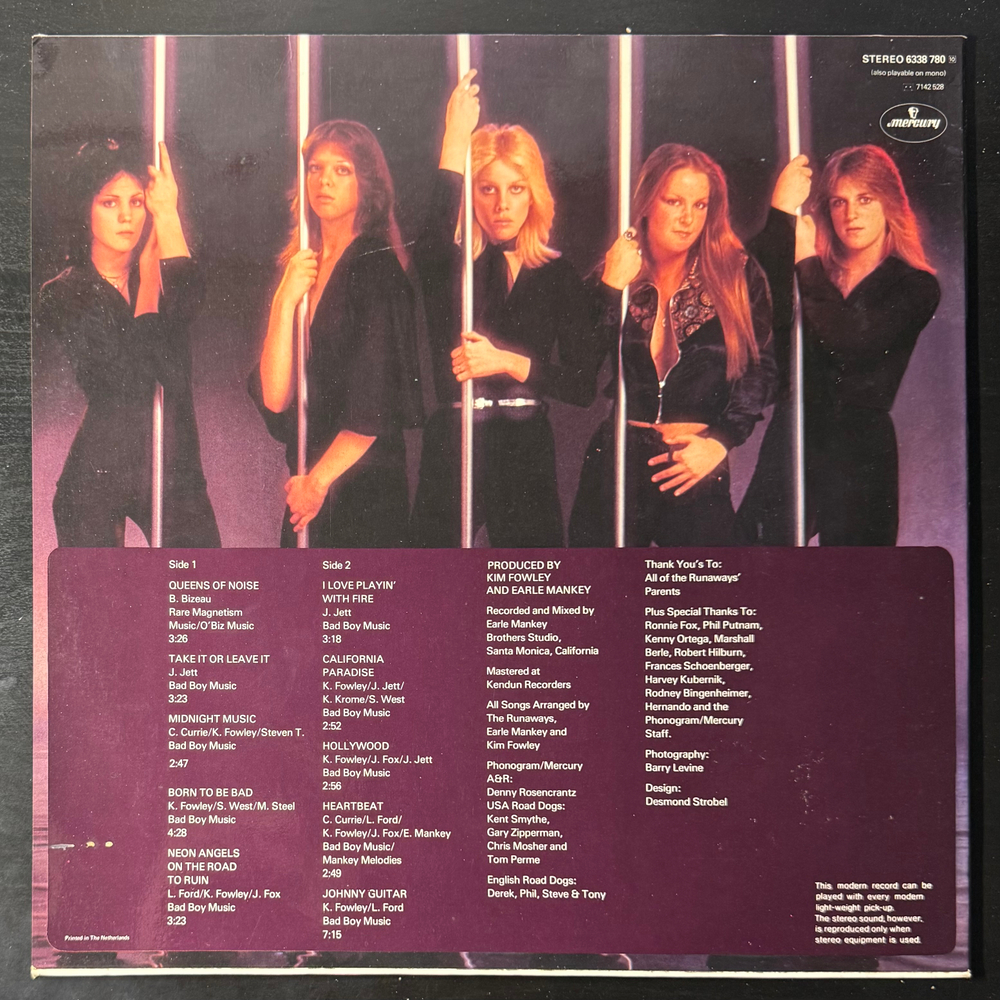 The Runaways ‎– Queens Of Noise (Голландия 1977г.)
