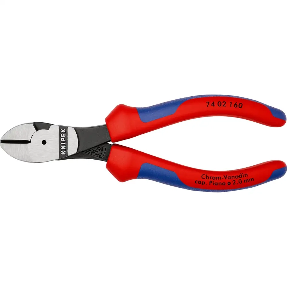 Кусачки боковые особой мощности черненые 160 мм Knipex 74 02 160
