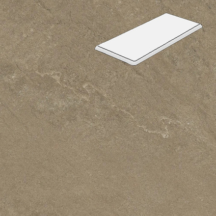 Угловая ступень с фаской Lifebrick Mountain Chocolate 900x330x20