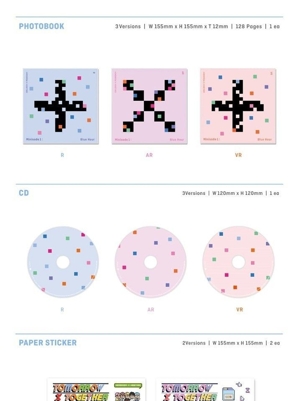 Альбом TXT - Minisode 1 : Blue Hour 3rd Mini Album RANDOM Version