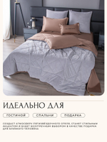 КПБ Сатин Velvet Premium с Одеялом VP003, Евро, 4 наволочки