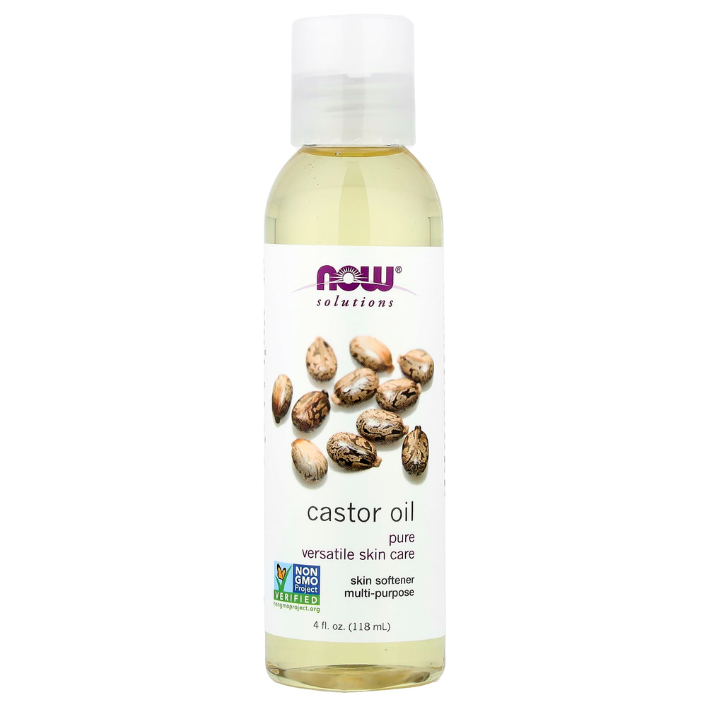 NOW Foods, Solutions, Касторовое Масло, 4 жидких унции (118 мл)