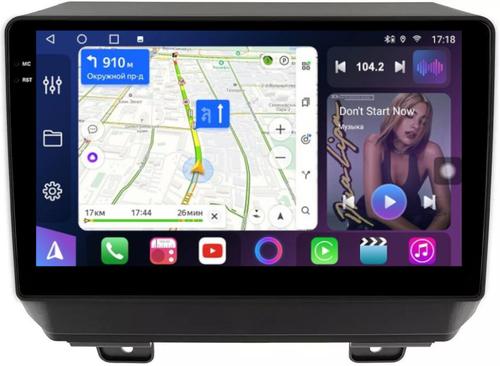 Магнитола для Jeep Wrangler 4 2018+ - FarCar S500-TS10 монитор 9.5" QLED на Android 14, Быстрая, CarPlay, 4G SIM-слот