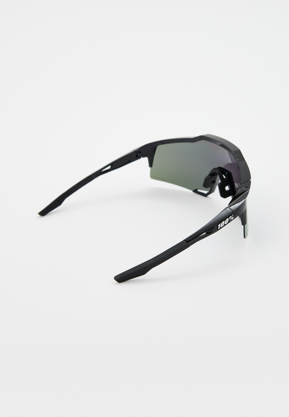 Спортивные очки 100% SPEEDCRAFT Polished Black - HiPER Lavender Mirror Polarized Lens