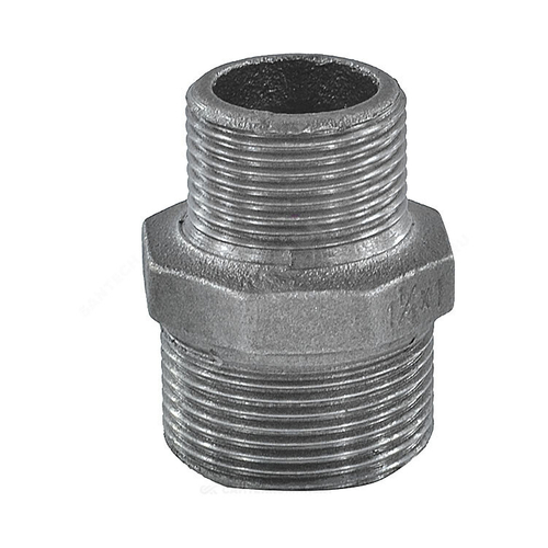 Ниппель переходной чугун Ду 40х15 (1 1/2"х1/2") НР Fittex PLUS