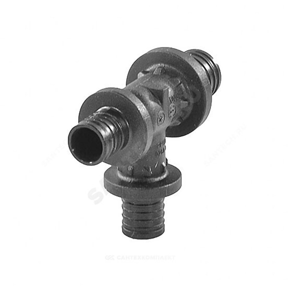 Тройник для PE-X труб аксиальный PPSU Дн 32х20х32 переходной RAUTITAN PX Rehau 11600651001