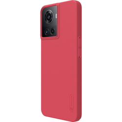 Тонкий чехол красного цвета от Nillkin для OnePlus Ace 5G и 10R 5G, серия Super Frosted Shield