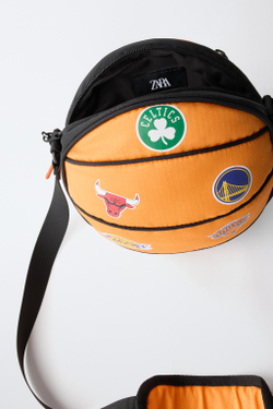ZARA СУМКА NBA В ФОРМЕ МЯЧА – MULTI TEAMS, ОРАНЖЕВЫЙ