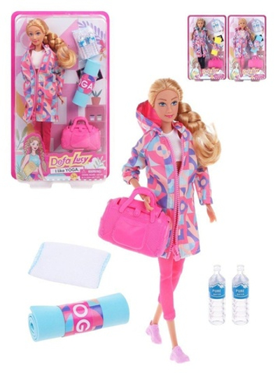 Игровой набор "Спорт" кукла, 4 предм., коробка 8477 (Defa Lucy)
