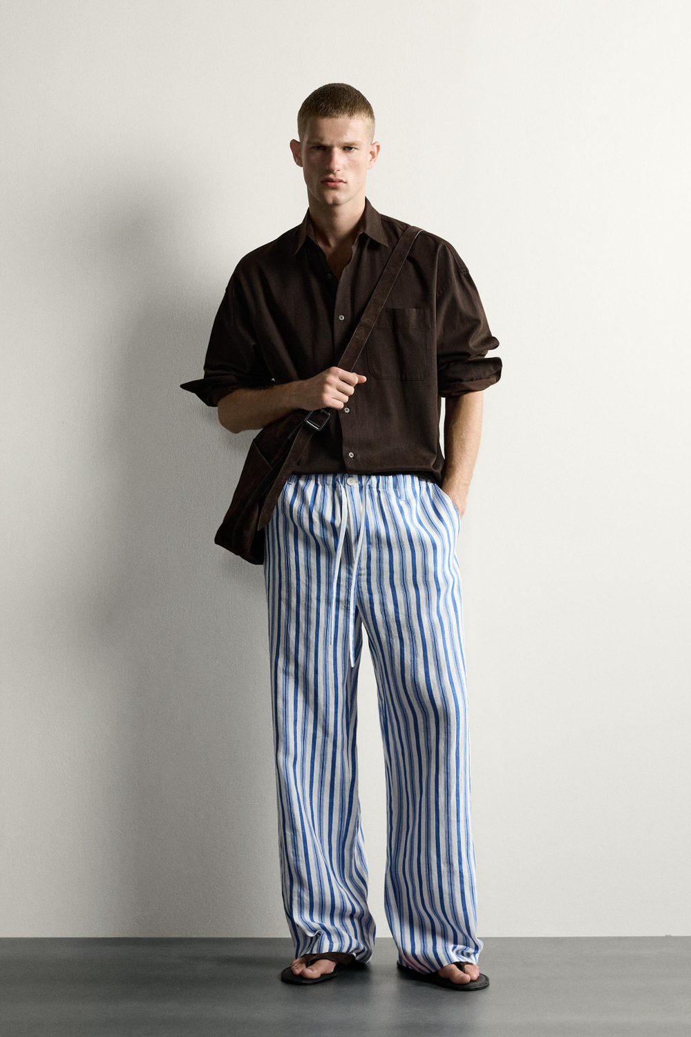 БРЮКИ СВОБОДНОГО КРОЯ ИЗ 100% ЛЬНА — ZARA · 2634/325