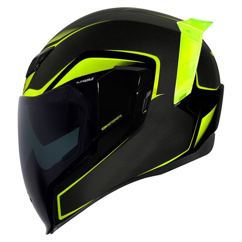 Купить Мотошлем Интеграл Icon Airflite Crosslink Helmet / Черно-желтый