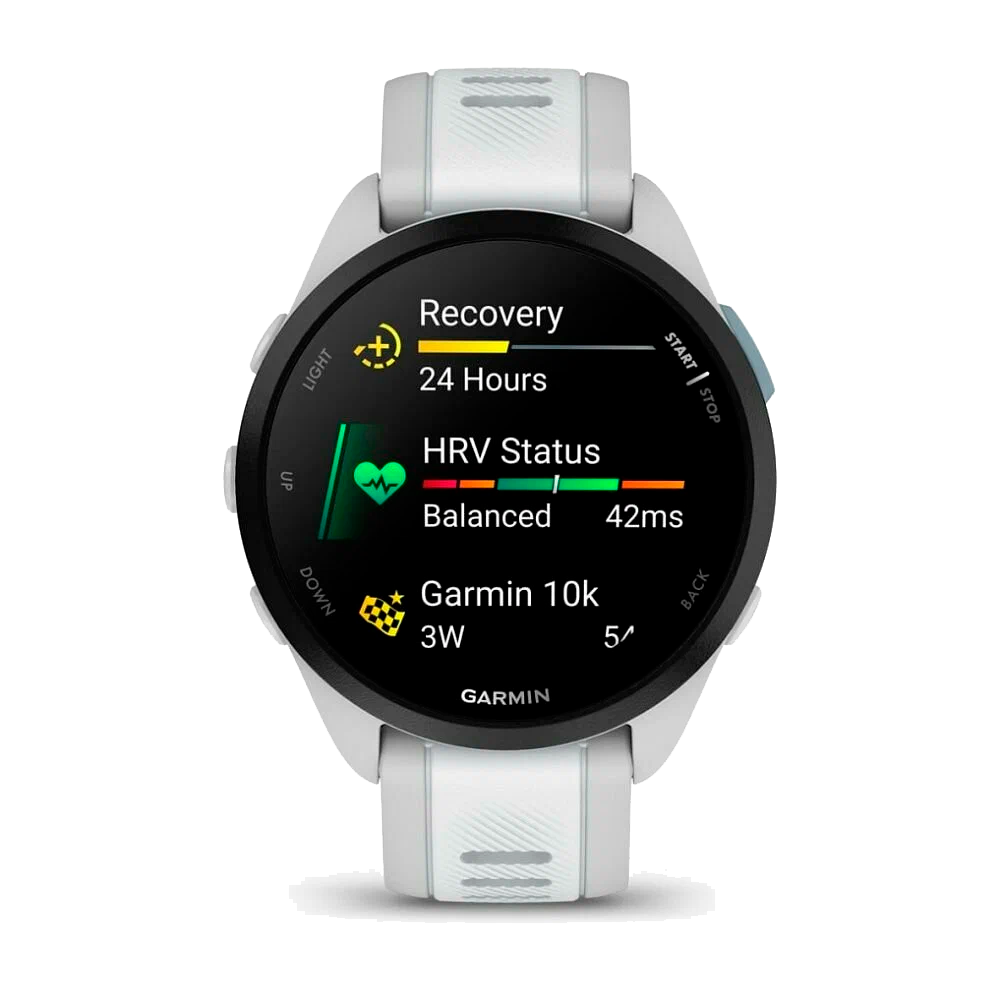 Умные часы Garmin Forerunner 165 Music, Mist Gray/Whitestone (010-02863-B1)