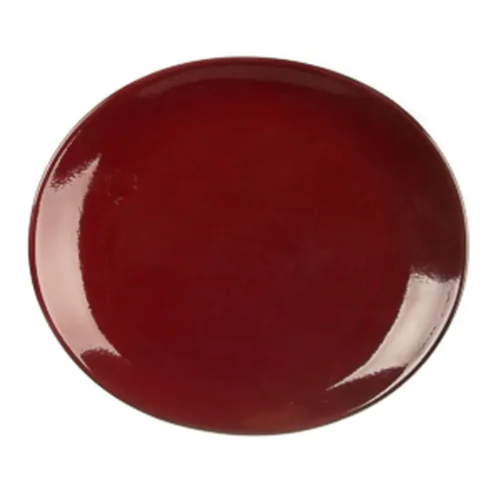 Блюдо овальное 30*26,5 см h2,8 см Evolution Dark Red P.L. Proff Cuisine [1]