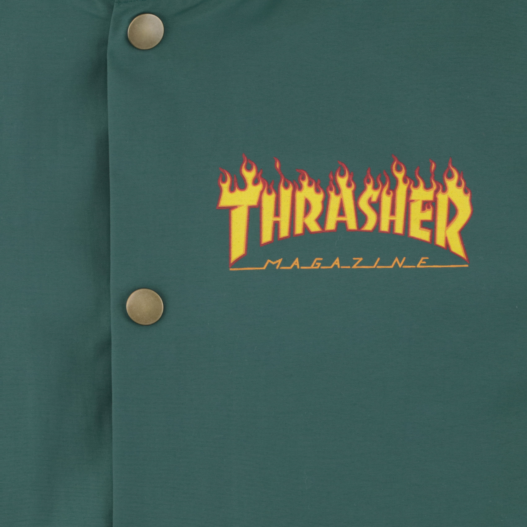 Куртка Thrasher Flame Logo Coach Jacket (forest green ) артикул: - купить в магазине Дайс