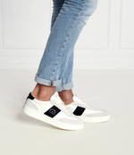 Кожаные кроссовки kourt iii maison band lo lace Karl Lagerfeld - белый(KL51524)