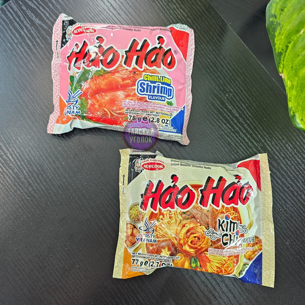 Лапша HAO HAO сублимированная пшеничная со вкусом кимчи 75 гр