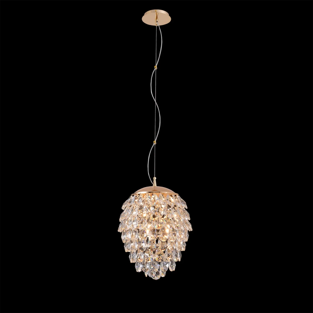 Светильник подвесной Crystal Lux CHARME SP6 GOLD/TRANSPARENT